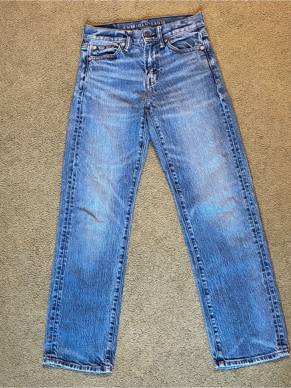 American Eagle Outfitters Men’s Bootcut Western Blue Denim Jeans Size 26x30
